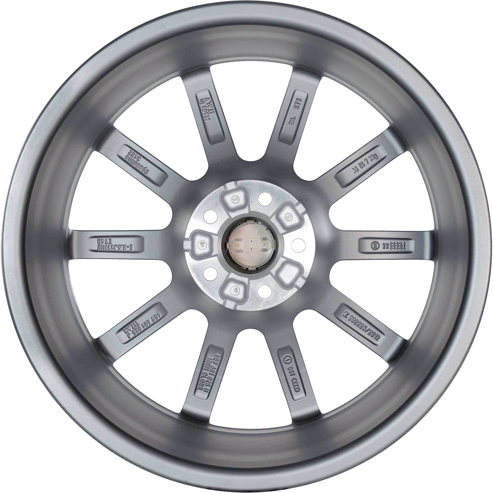 Audi V Spoke [A6 4G] Titanium Grey with Diamond Cut Alloy Wheel Product Image #3