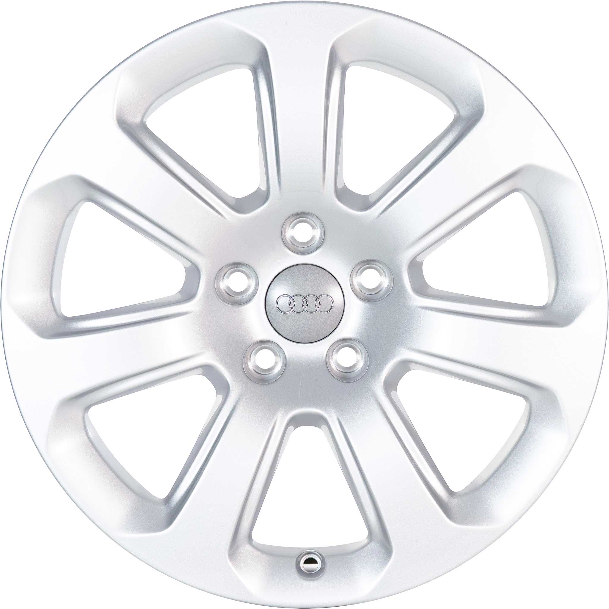Audi 7 Spoke [A8 4H] Diamond Silver Alloy Wheel Product Image #1