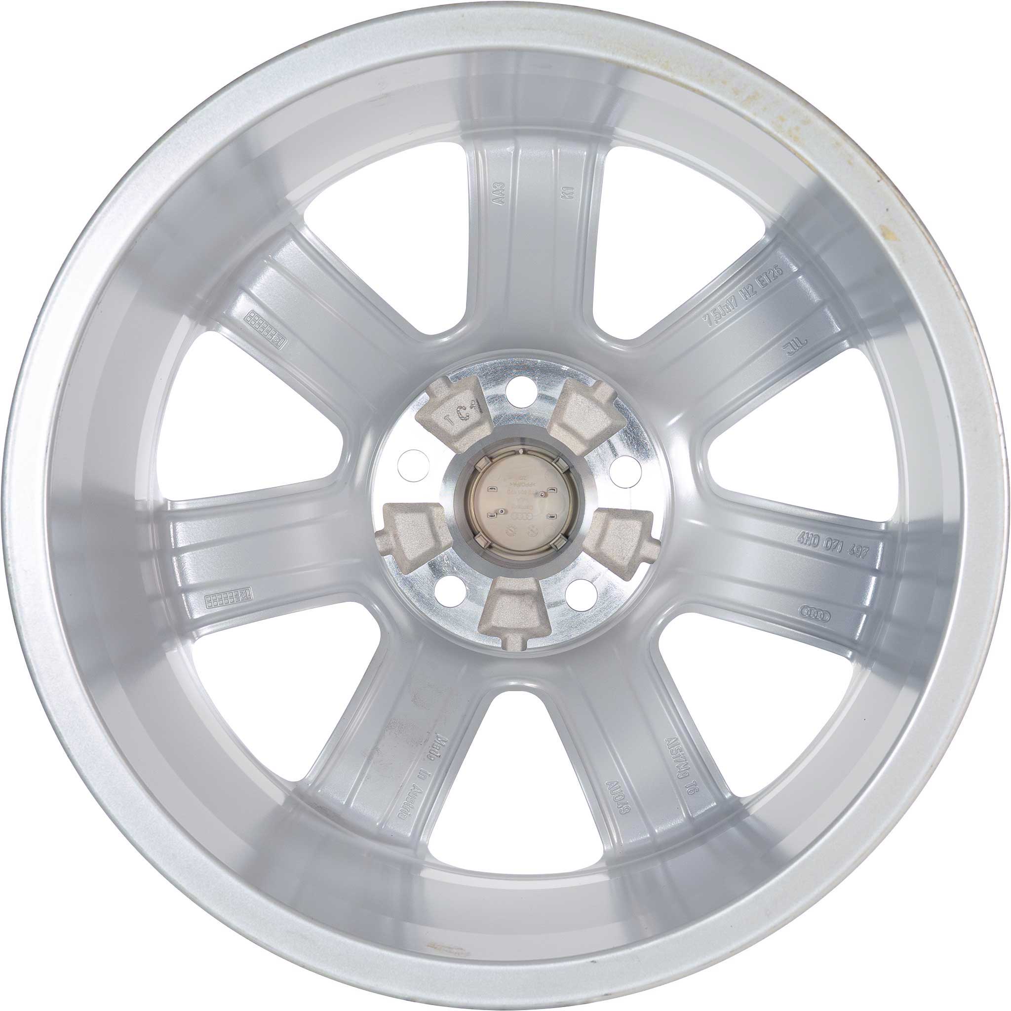 Audi 7 Spoke [A8 4H] Diamond Silver Alloy Wheel Product Image #3
