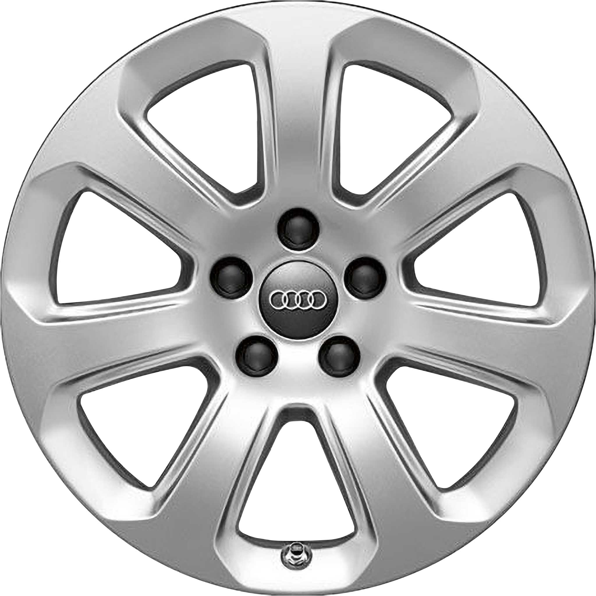 Audi 7 Arm Design Winter Silver Grey Painted Alloy Wheel Product Image #1