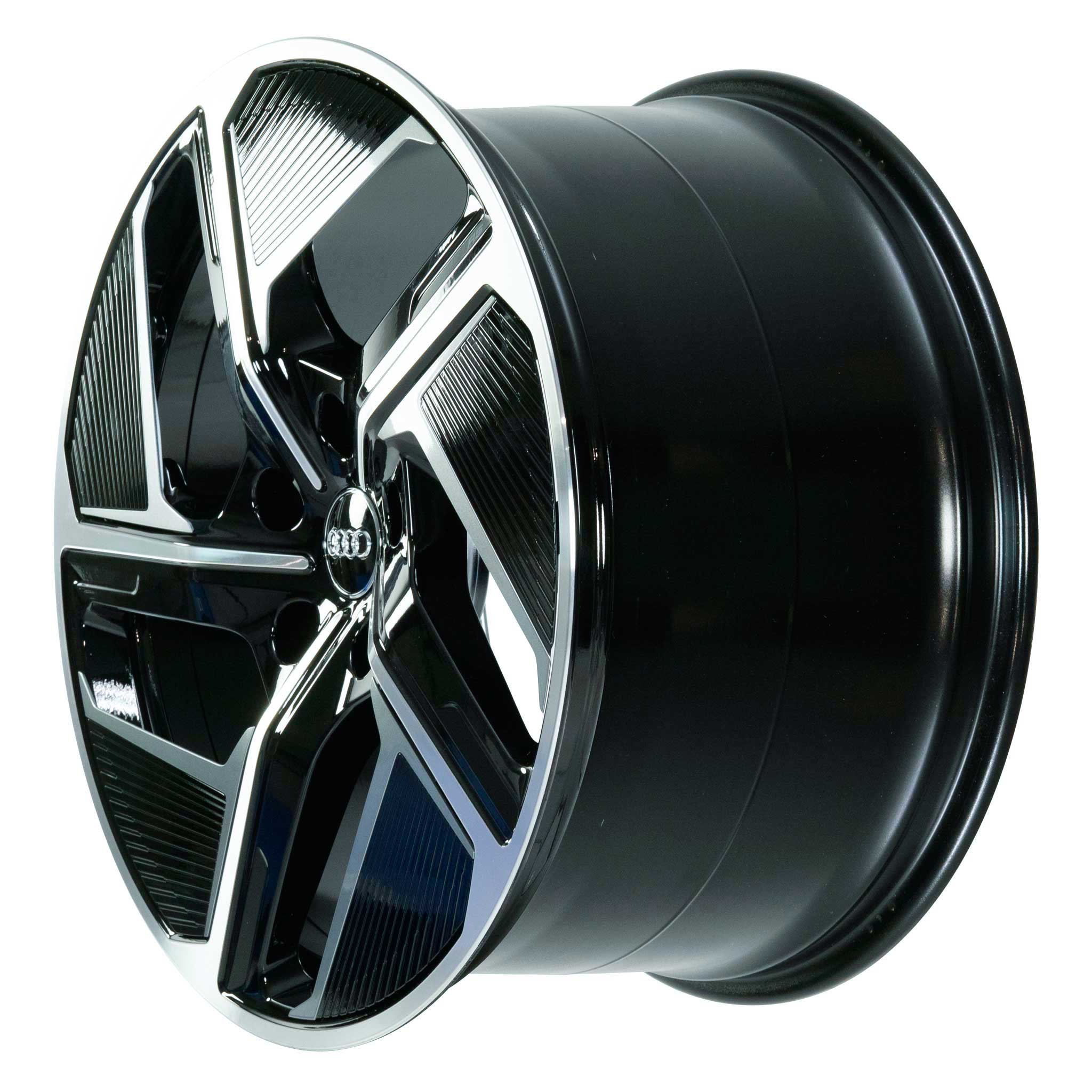 Audi RS 5 Spoke Aero Module [e-tron 4J] Gloss Black with Diamond Cut Alloy Wheel Product Image #2