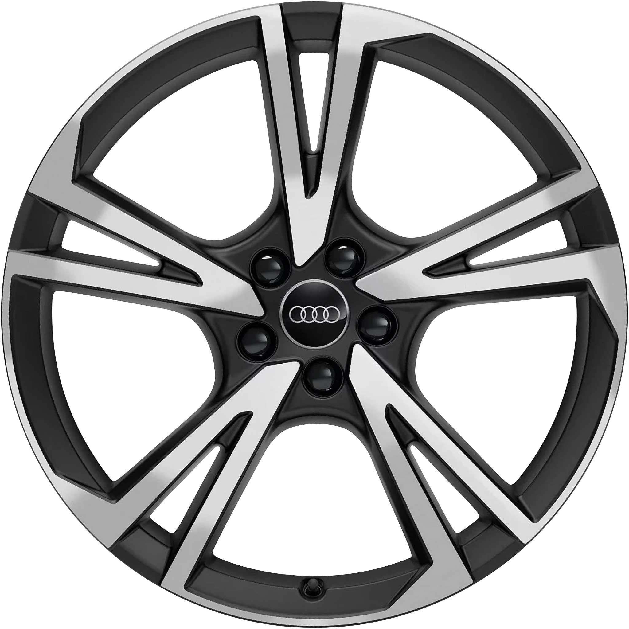 Audi 5 Arm Falx [A6 4K] Matt Black Alloy Wheel Product Image #1
