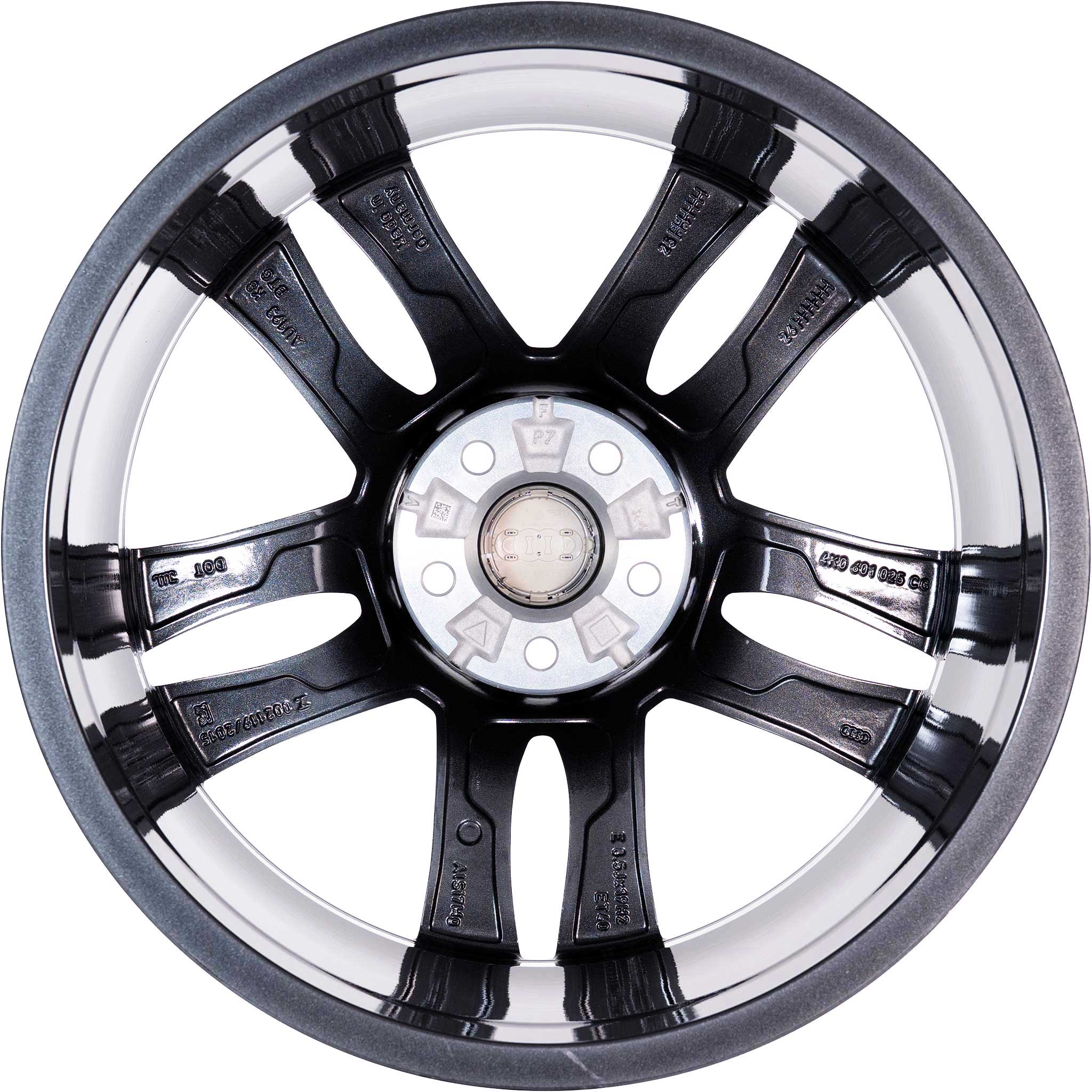 Audi 5 Double Spoke [A6 4K] Graphite Grey with Diamond Cut Alloy Wheel Product Image #3