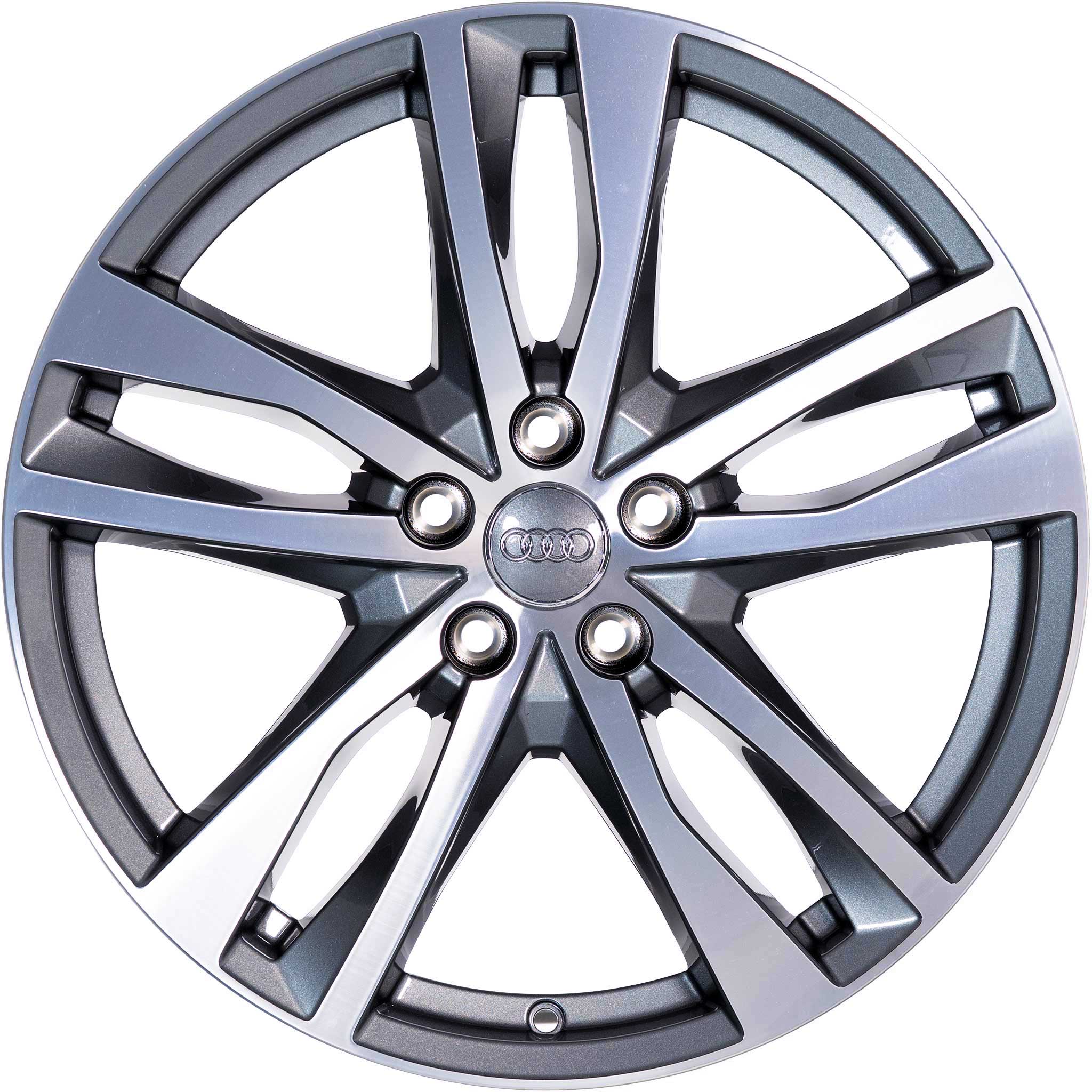 Audi 5 Double Spoke [A6 4K] Graphite Grey with Diamond Cut Alloy Wheel Product Image #1