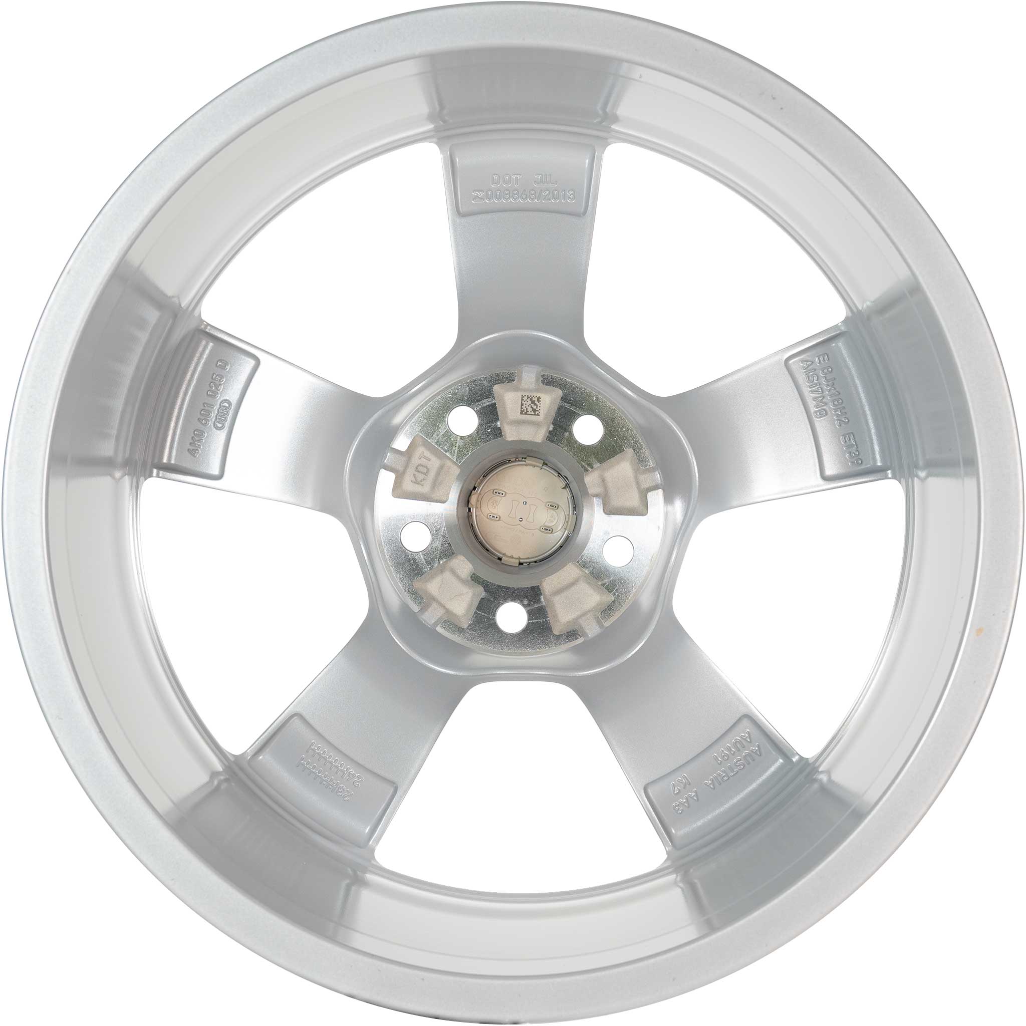 Audi 5 Arm Design [A6 4K] Diamond Silver Alloy Wheel Product Image #3