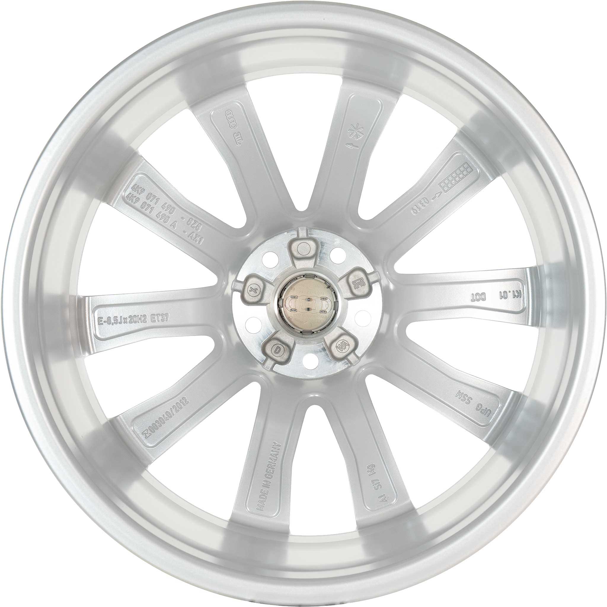 Audi 5 V Spoke Astrum [A6 4K9] Diamond Silver Alloy Wheel Product Image #3