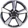 Audi Sport 5 Arm Cutter [Q5 80A] Anthracite Black with Diamond Cut Wheel Img 1