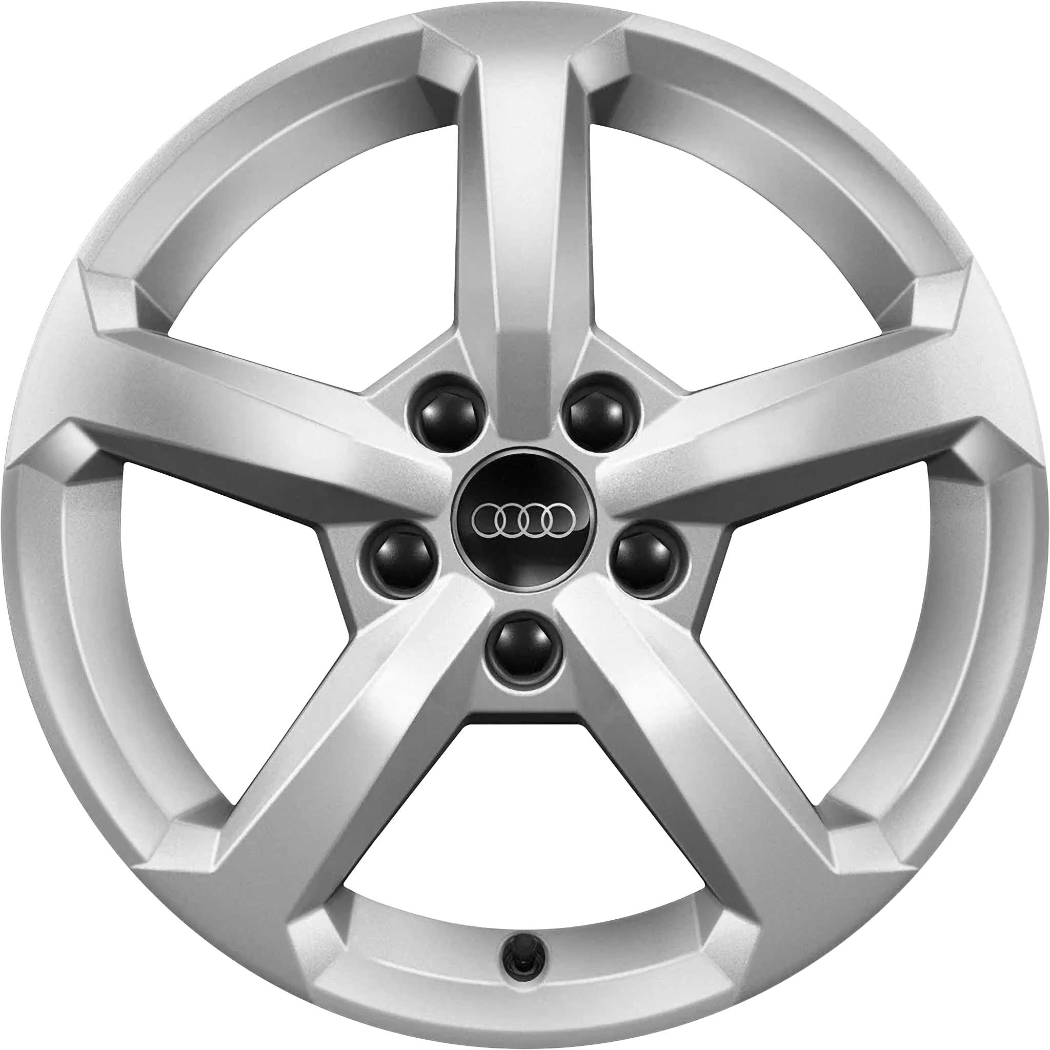 Audi 5 Spoke [Q2 81A] Diamond Silver Alloy Wheel Product Image #1