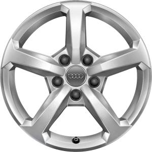 Audi 5 Spoke [Q2 81A] Diamond Silver Alloy Wheel - Sizes 16in