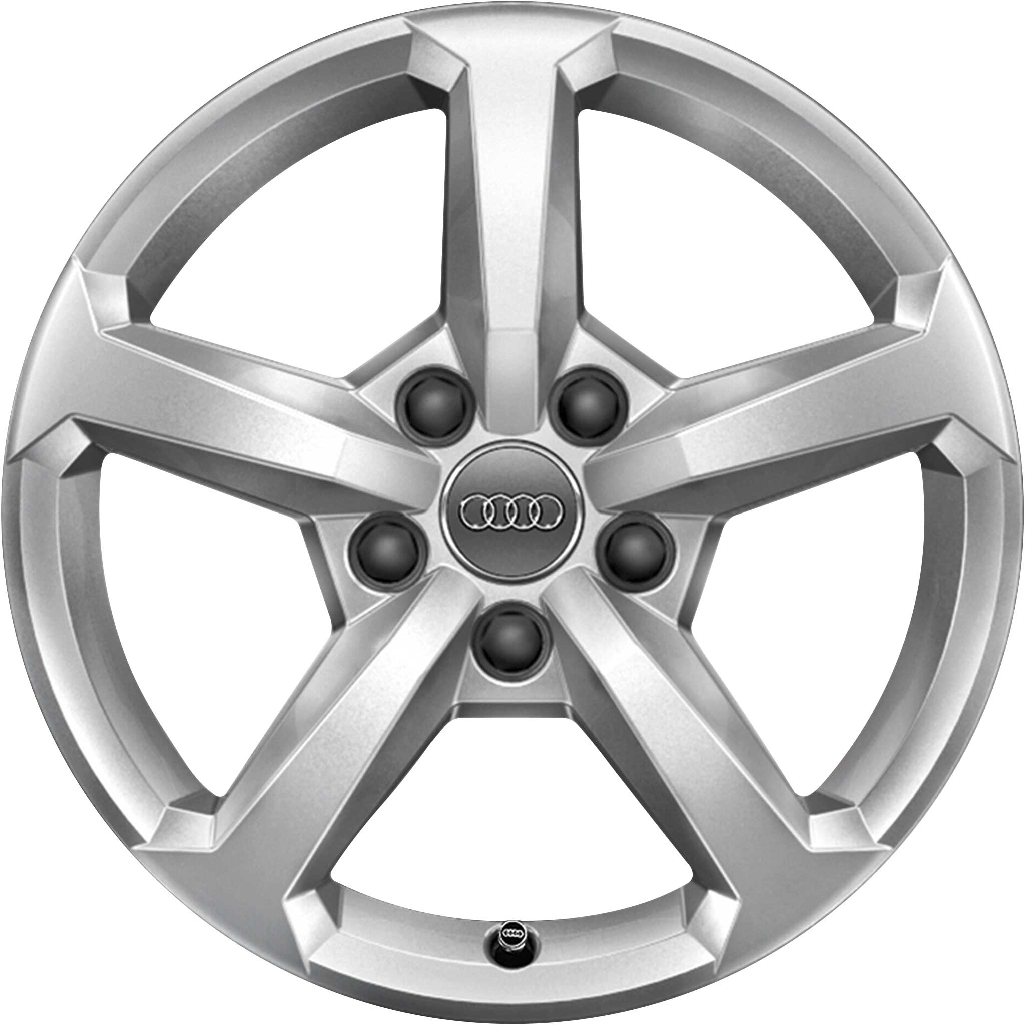 Audi 5 Spoke [Q2 81A] Diamond Silver Alloy Wheel Product Image #1