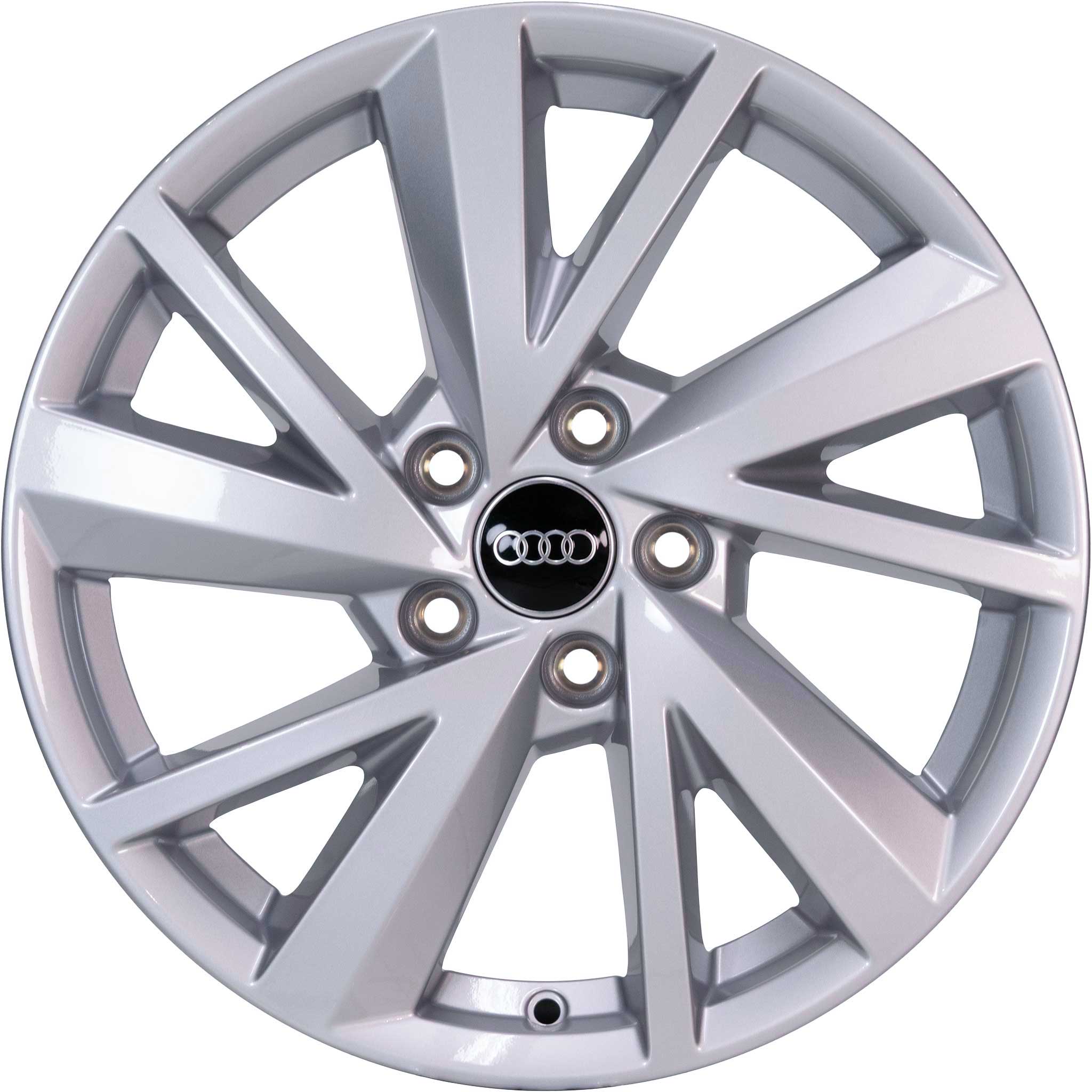 Audi 5 V Spoke [Q2 81A] Diamond Silver Alloy Wheel Product Image #1