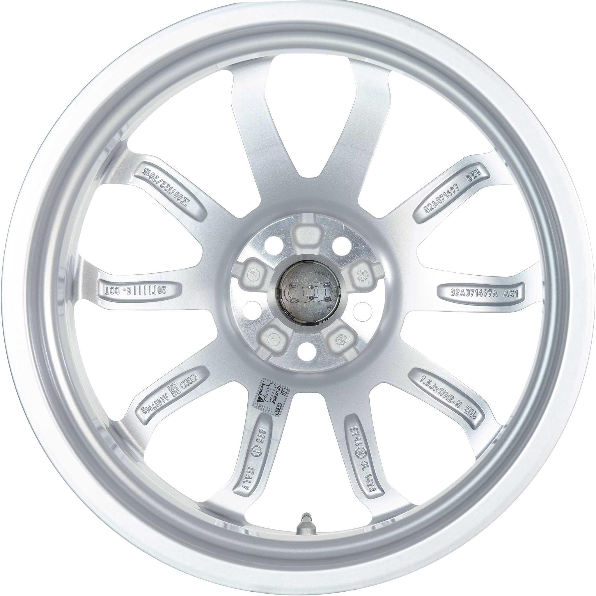 Audi 5 Spoke [A1 82A] Diamond Silver Alloy Wheel Product Image #3
