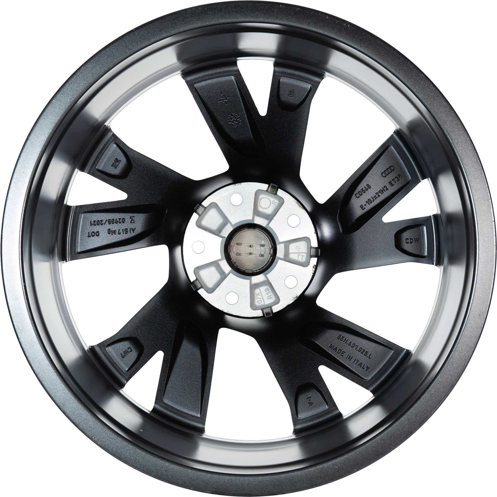 Audi 5 V Spoke Structure [Q6 85H] Graphite Grey with Diamond Cut Alloy Wheel Product Image #3