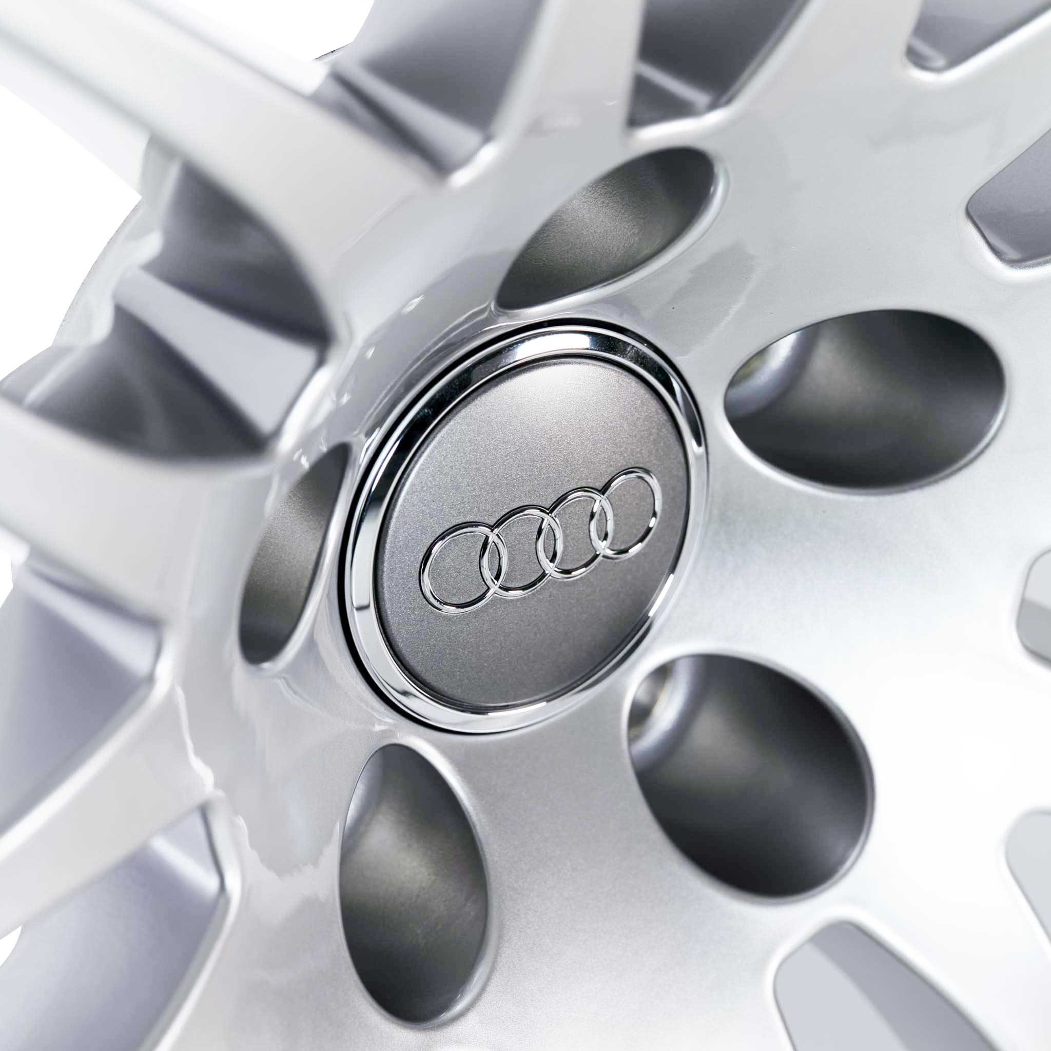 Audi 7 Double Spoke [A4 8E] Silver Alloy Wheel Product Image #4