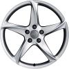 Audi 5 Arm Design Turbo Silver Grey Painted Wheel Img 1