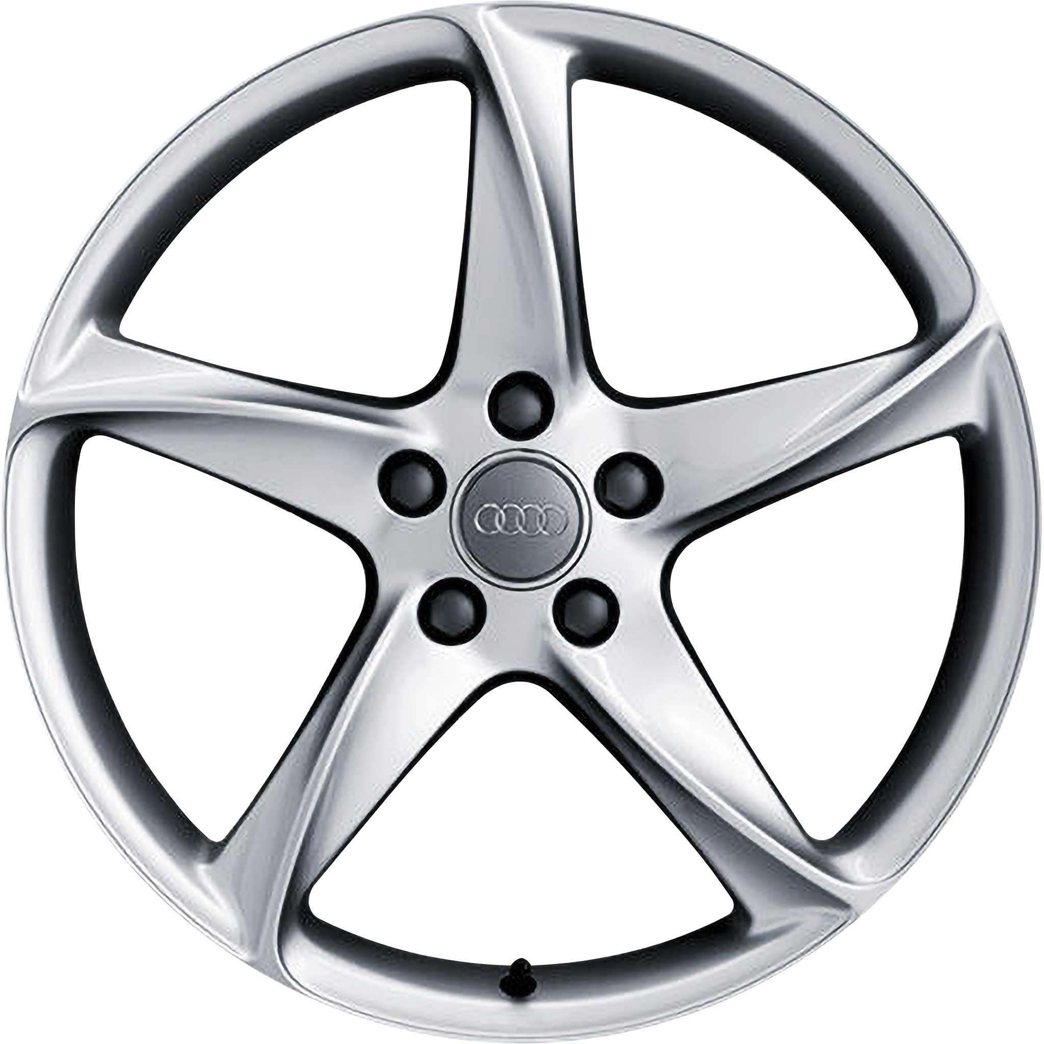 Audi 5 Arm Design Turbo Silver Grey Painted Alloy Wheel Product Image #1