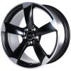 Audi 5 Rotor Spoke [TT 8J] Gloss Black Wheel Img 2