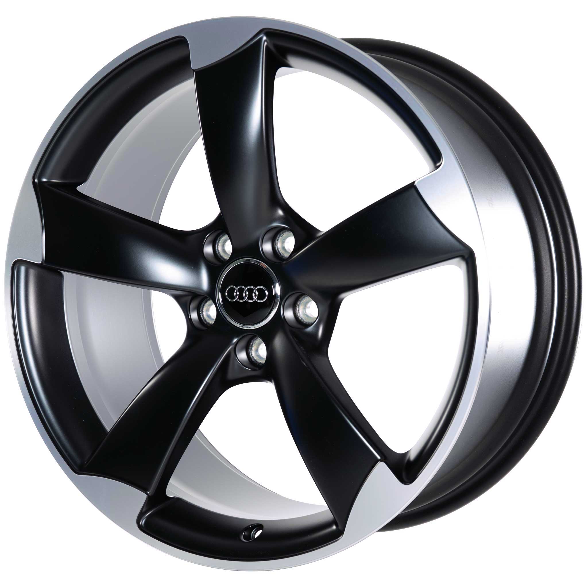 Audi 5 Rotor Spoke [TT 8J] Gloss Black Alloy Wheel Product Image #2