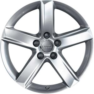Audi 5 Spoke [A4 8K] Diamond Silver Alloy Wheel for Audi A4 & S4 B8 (8K) - Sizes 16in, 17in, 18in