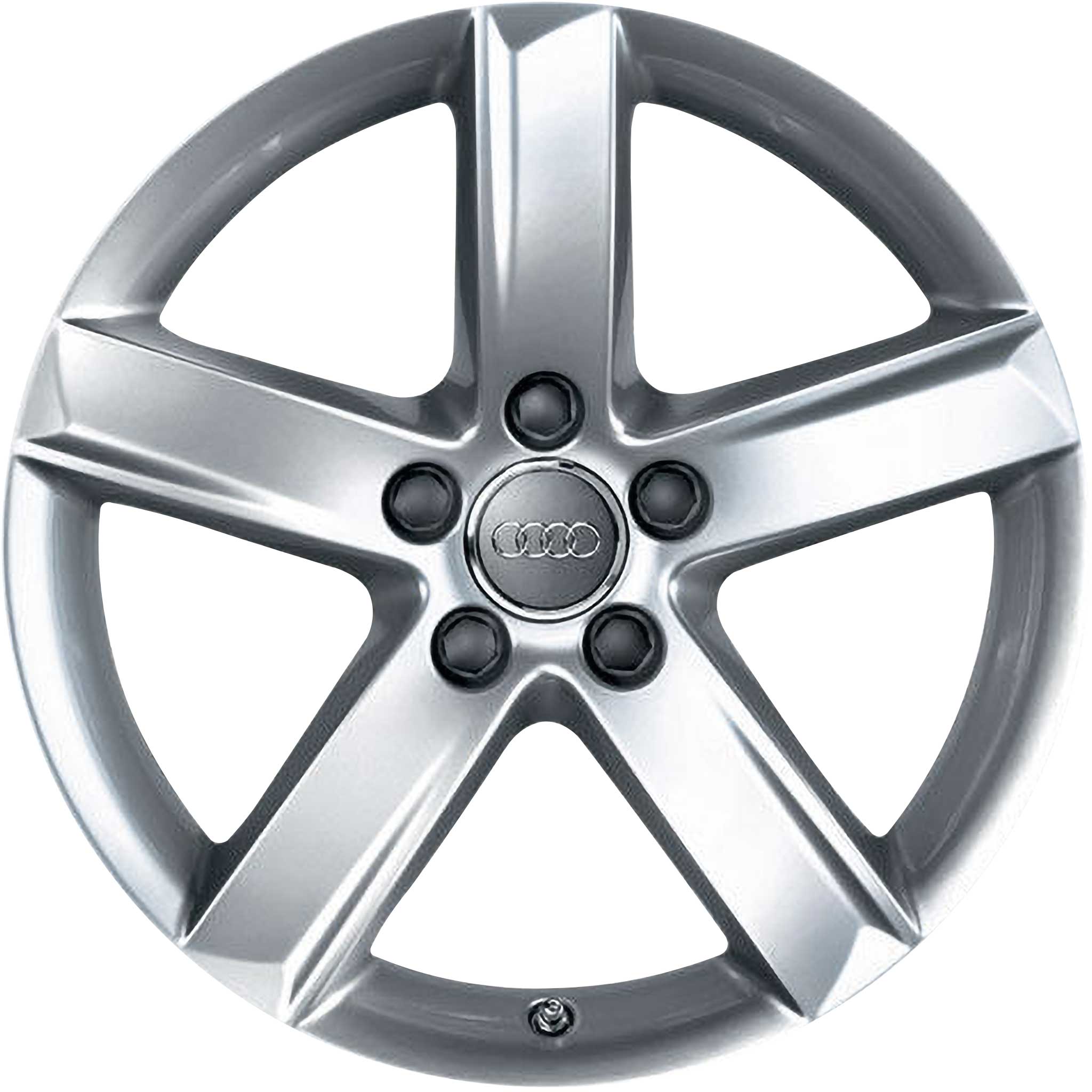 Audi 5 Spoke [A4 8K] Diamond Silver Alloy Wheel Product Image #1