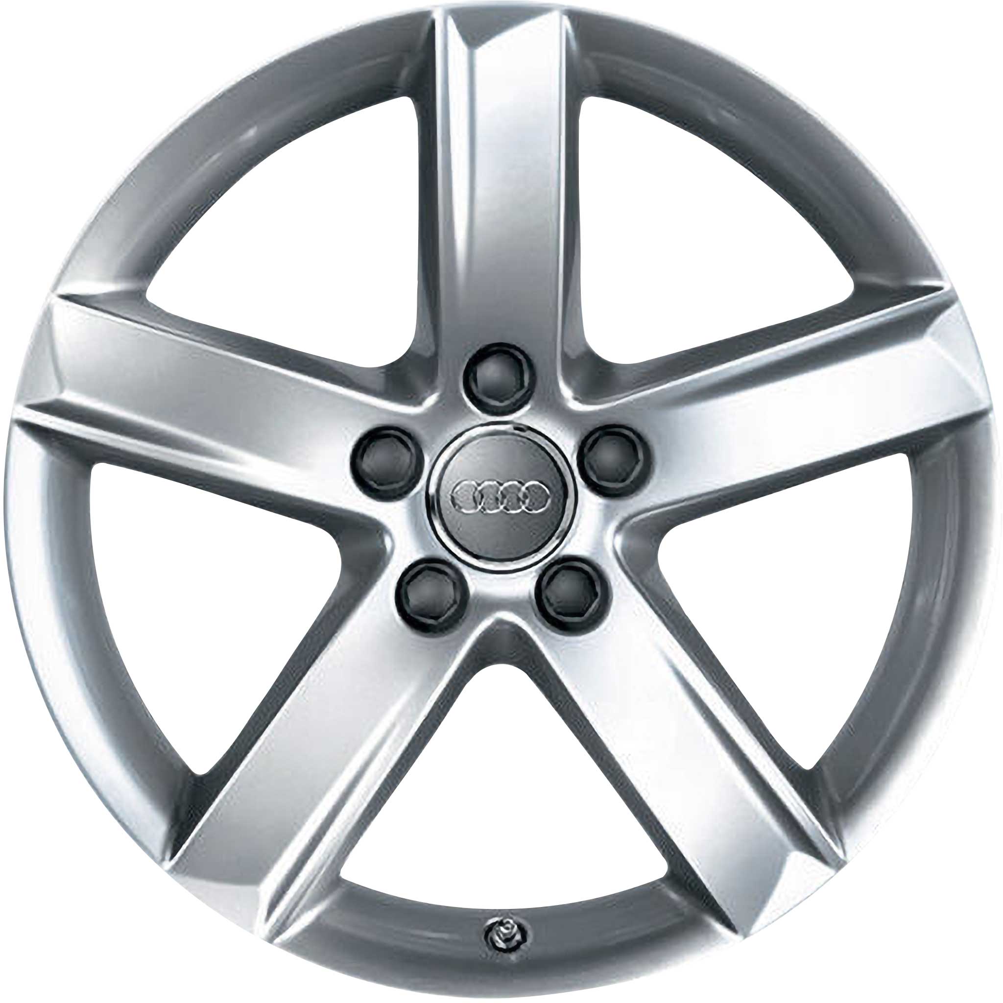 Audi 5 Arm Design Silver Grey Painted Alloy Wheel Product Image #1