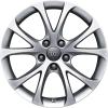 Audi 5 V Spoke [A4 8K] Diamond Silver Wheel Img 1