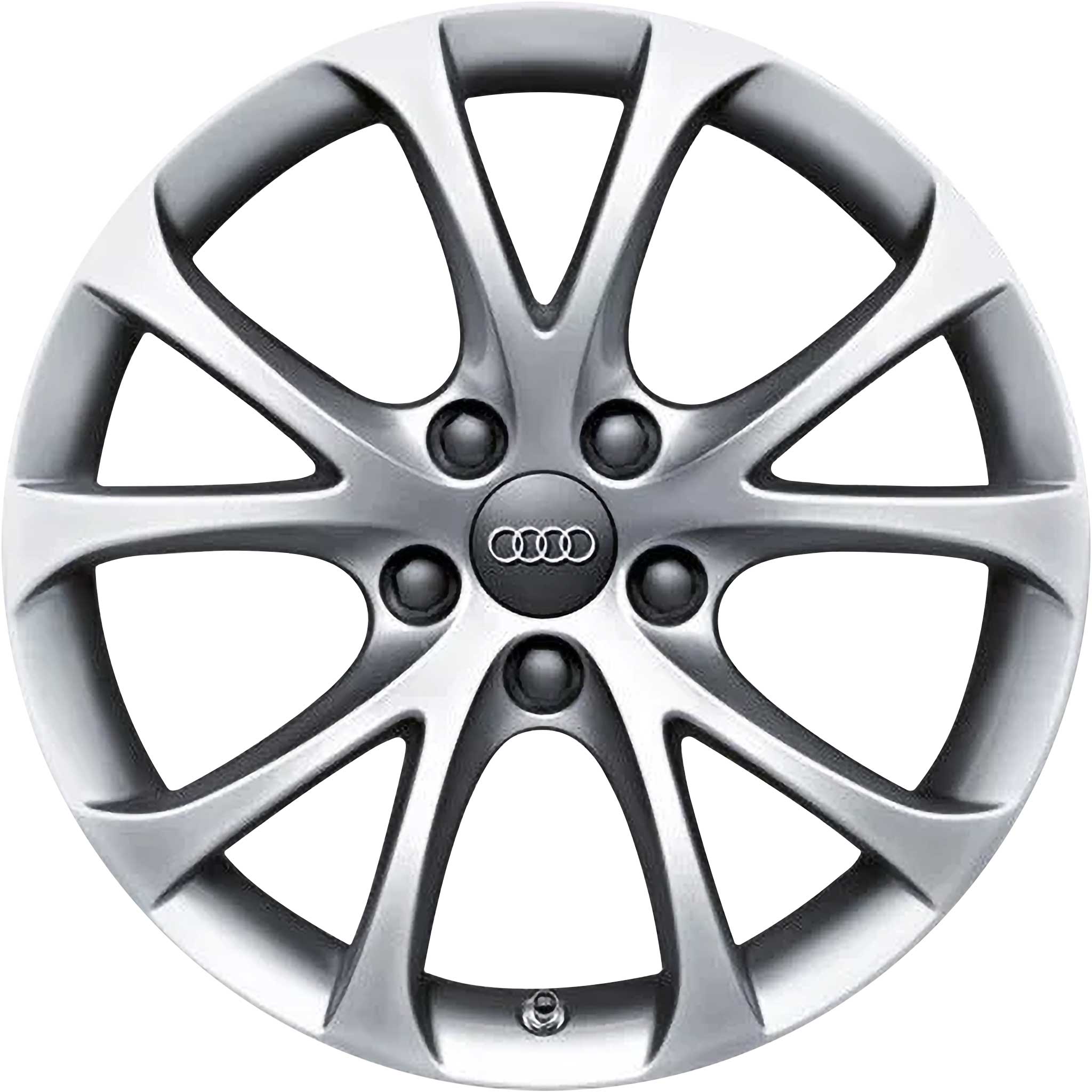 Audi 5 V Spoke [A4 8K] Diamond Silver Alloy Wheel Product Image #1