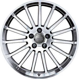 19" Audi 15 Spoke Silver Grey Painted alloy wheel