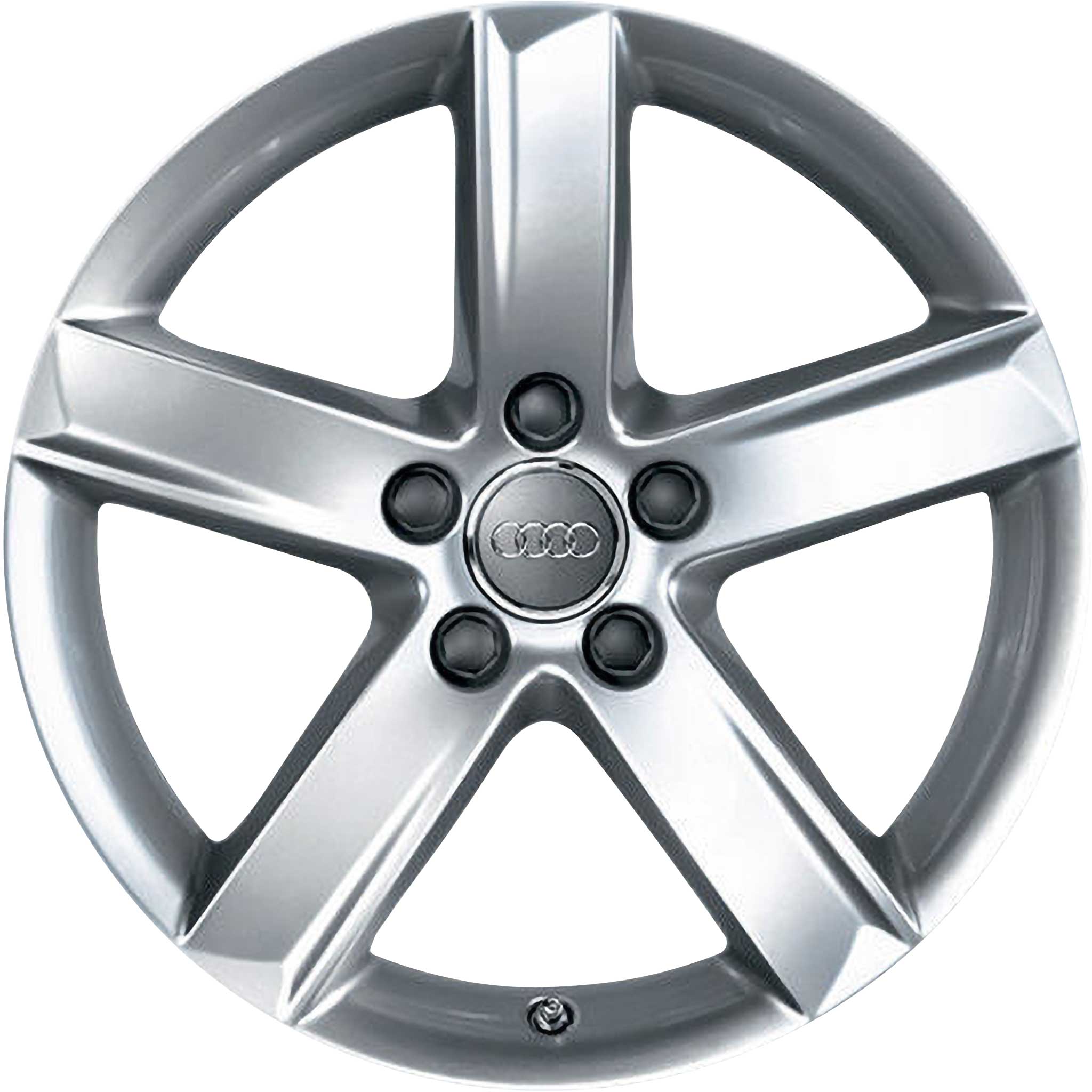 Audi 5 Arm Design Silver Grey Painted Alloy Wheel Product Image #1