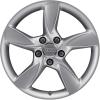 Audi 5 Arm Helica Design Silver Wheel Img 1