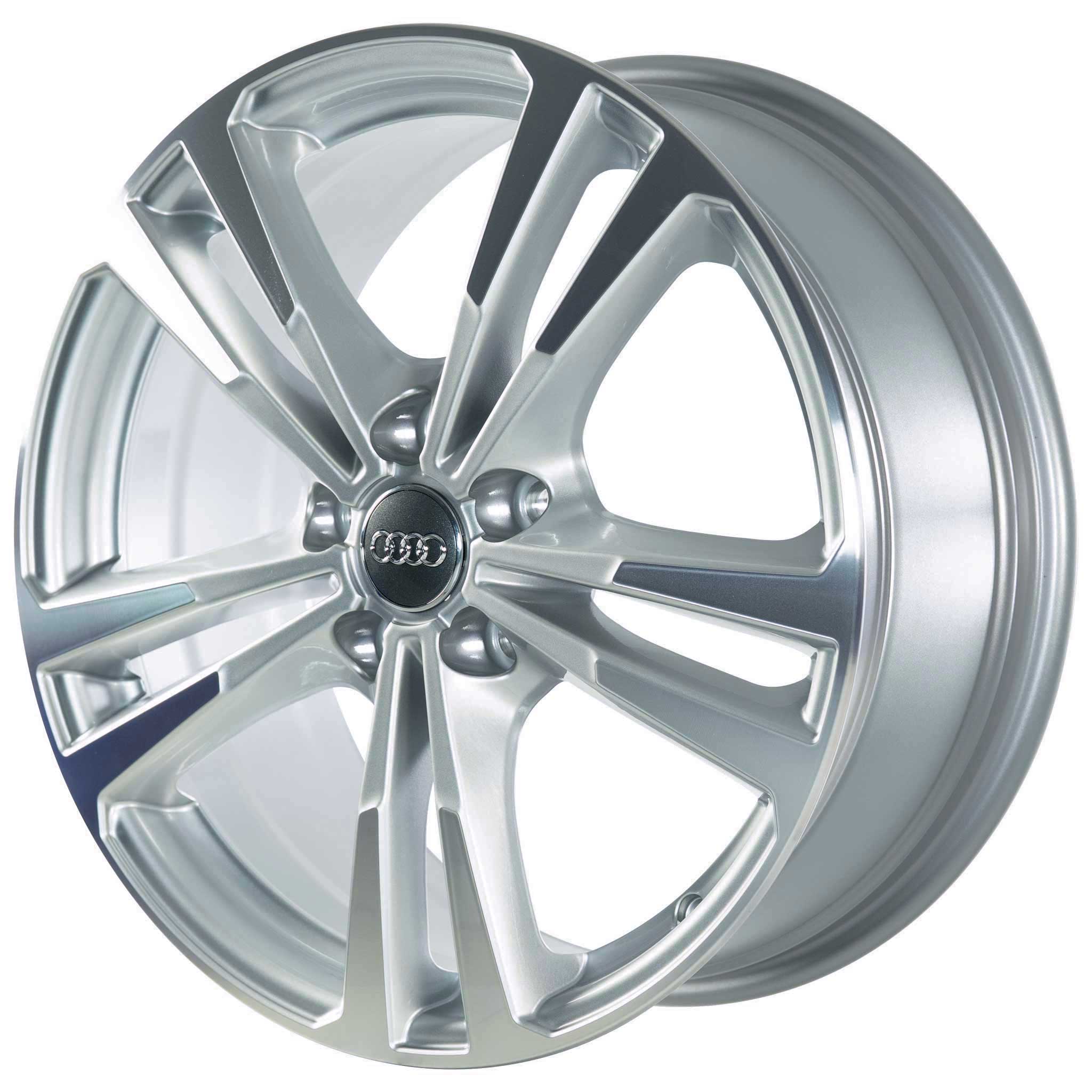 Audi 5 Parallel Spoke [A3 8V] Diamond Silver with Diamond Cut Alloy Wheel Product Image #2