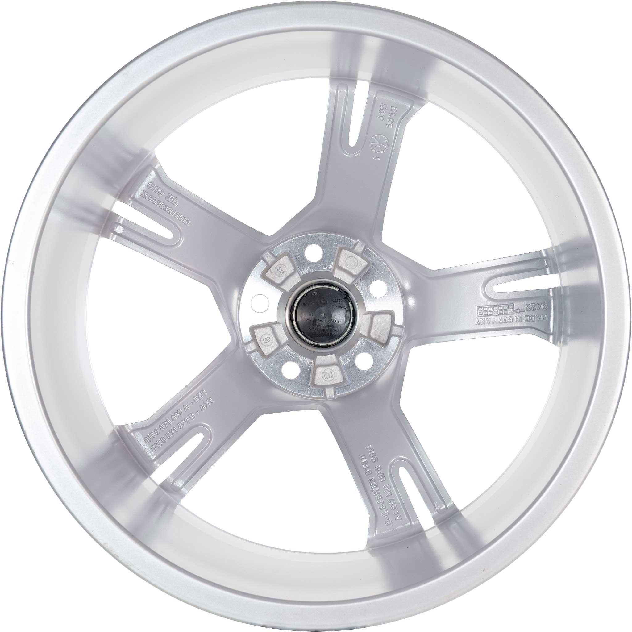 Audi 5 Arm Ramus [A4 8W] Diamond Silver Alloy Wheel Product Image #3