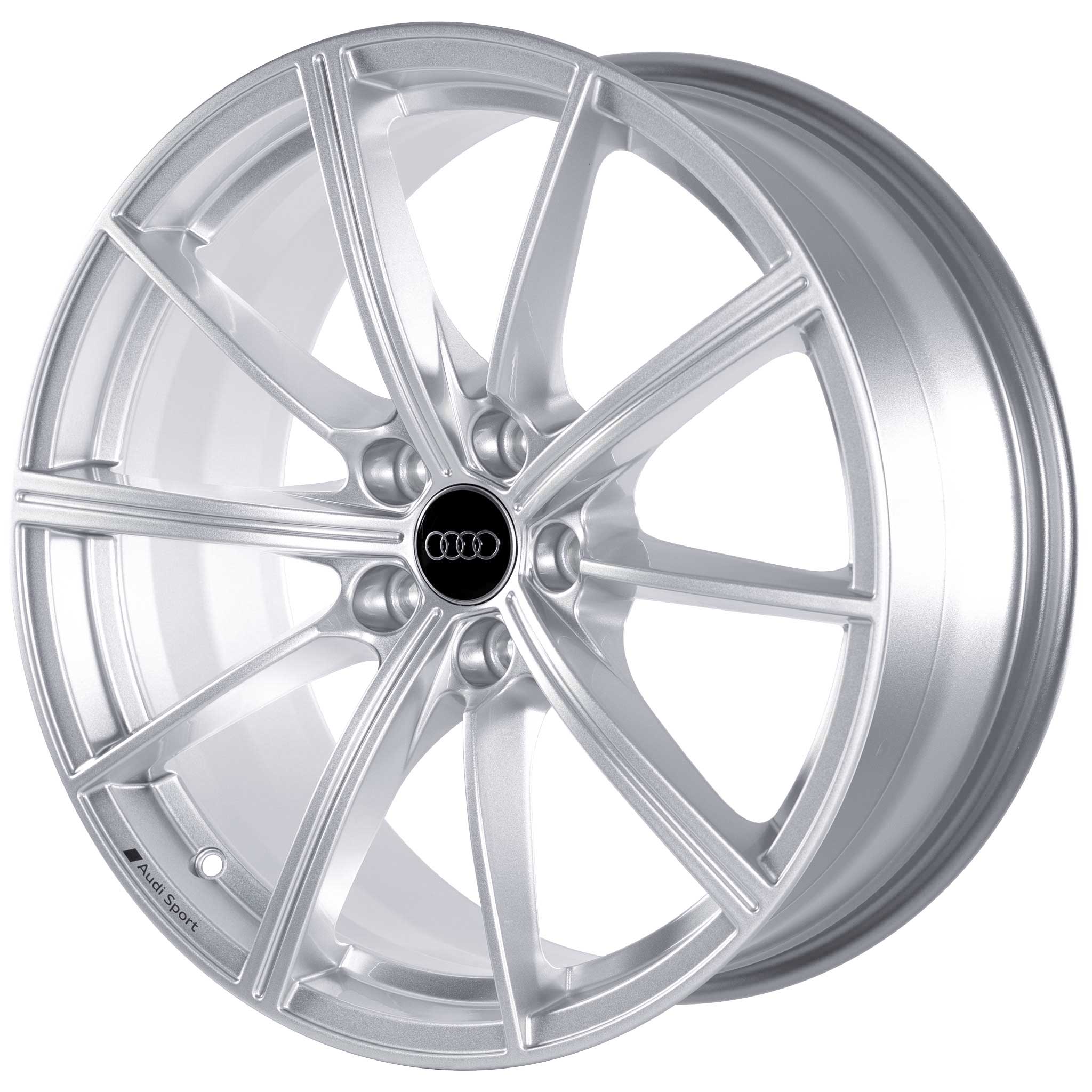 Audi 10 Spoke [A4 8W] Galvano Silver Alloy Wheel Product Image #2