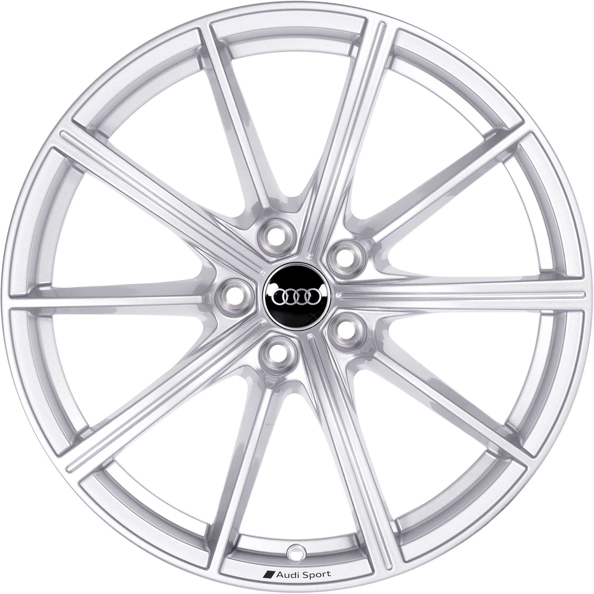 Audi 10 Spoke [A4 8W] Galvano Silver Alloy Wheel Product Image #1