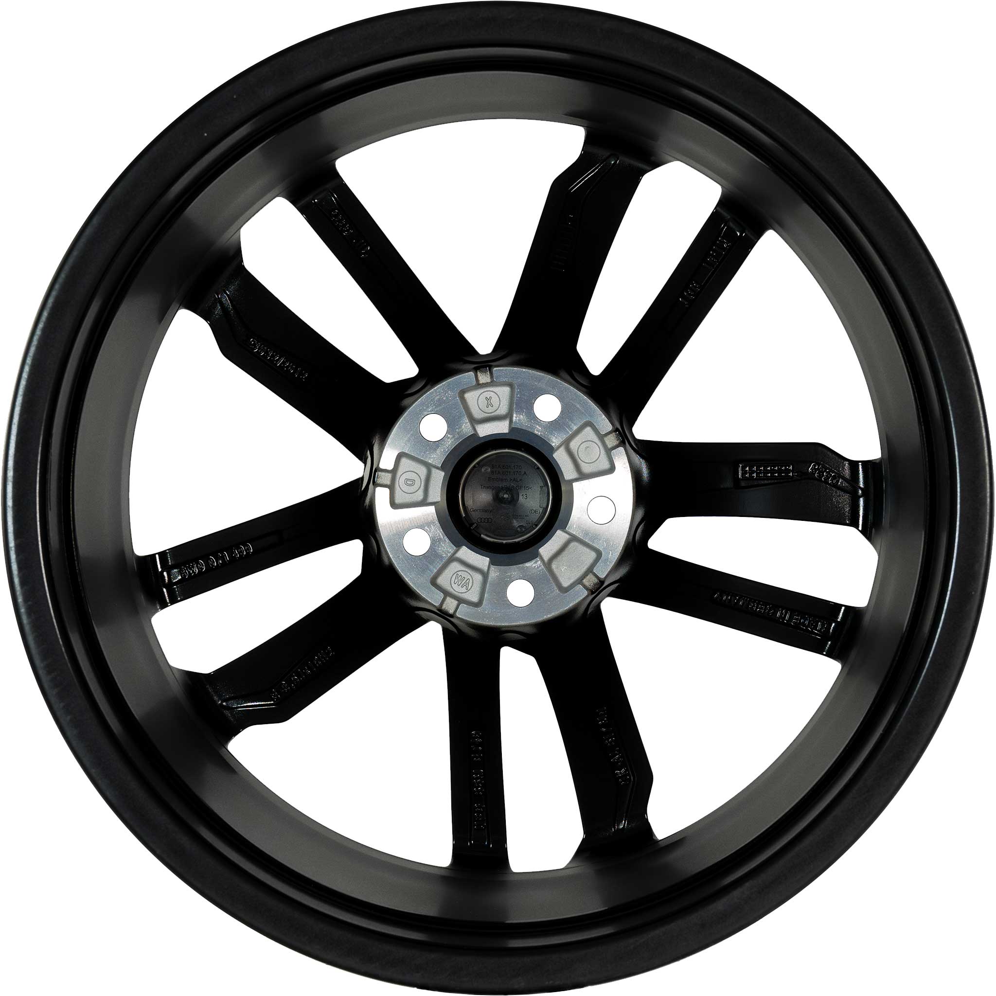 Audi 5 Arm Sidius [A4 8W] Matt Black Alloy Wheel Product Image #3