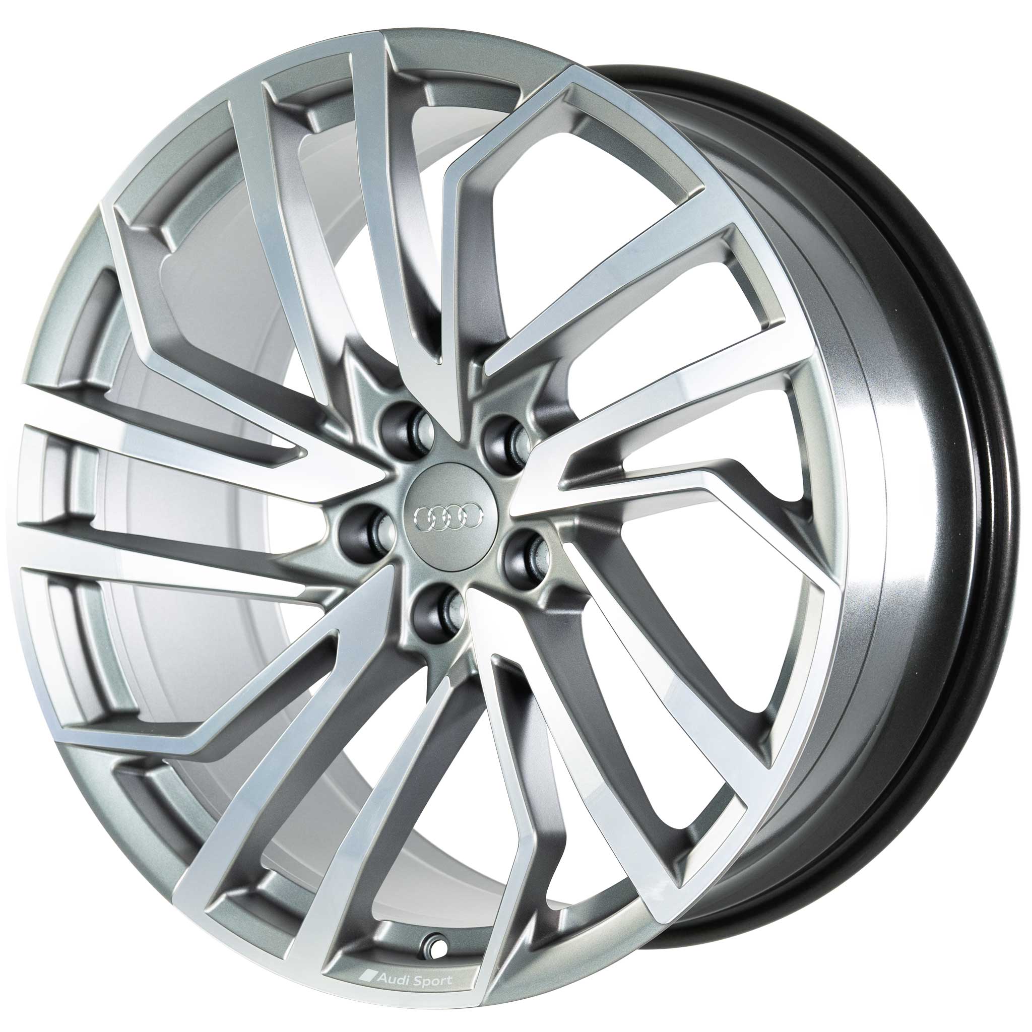 Audi Sport 5 Segment Spoke Evo [A4 8W] Titanium Grey with Diamond Cut Alloy Wheel Product Image #2