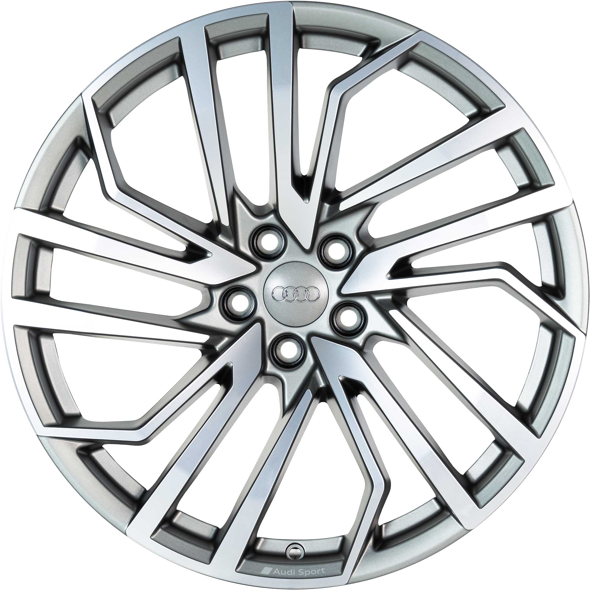 Audi Sport 5 Segment Spoke Evo [A4 8W] Titanium Grey with Diamond Cut Alloy Wheel Product Image #1