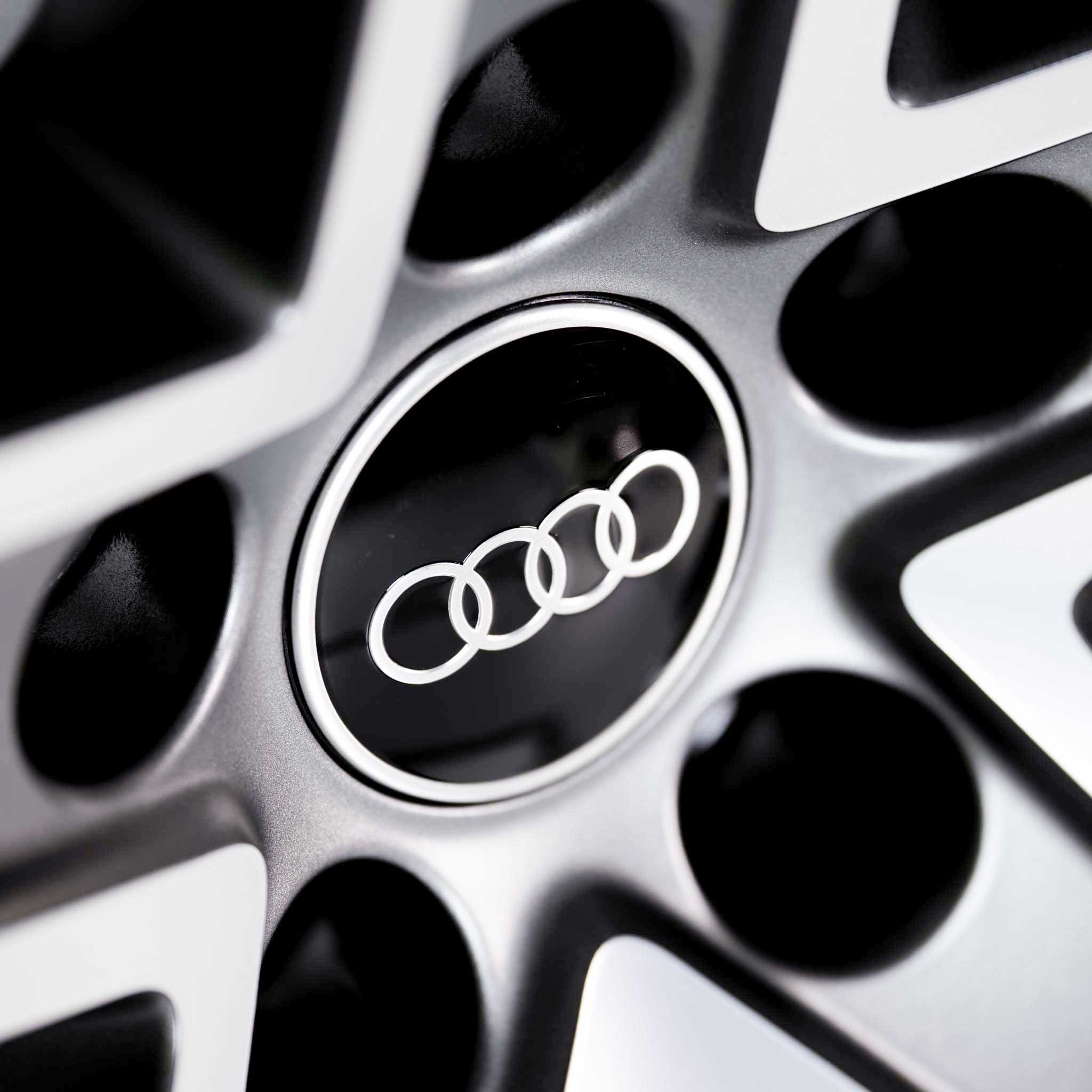 Audi 5 V Spoke Star [A4 8W] Matt Titanium Grey with Diamond Cut Alloy Wheel Product Image #4