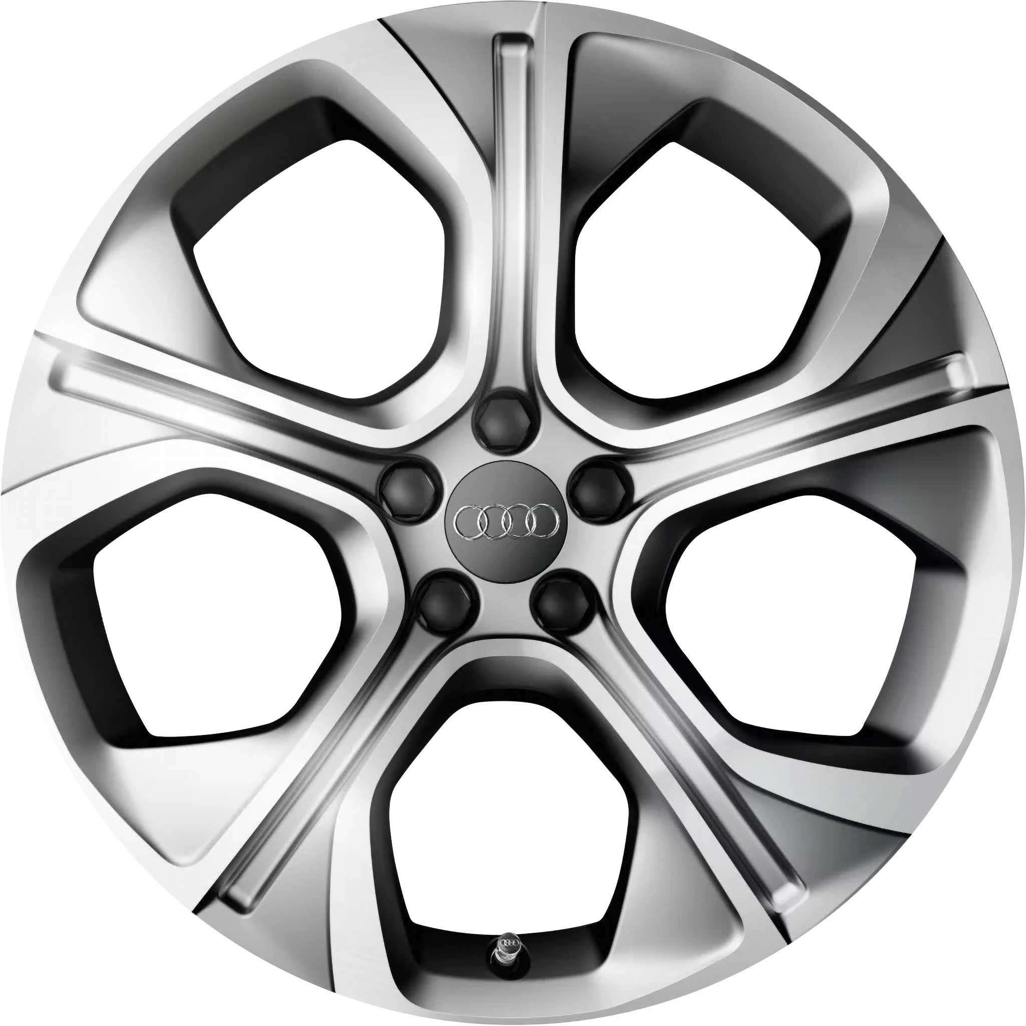 Audi 5 Spoke [A1 8X] Matt Silver Alloy Wheel Product Image #1