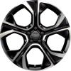 Audi 5 Arm Polygon [A1 8X] Matt Black Wheel Img 1