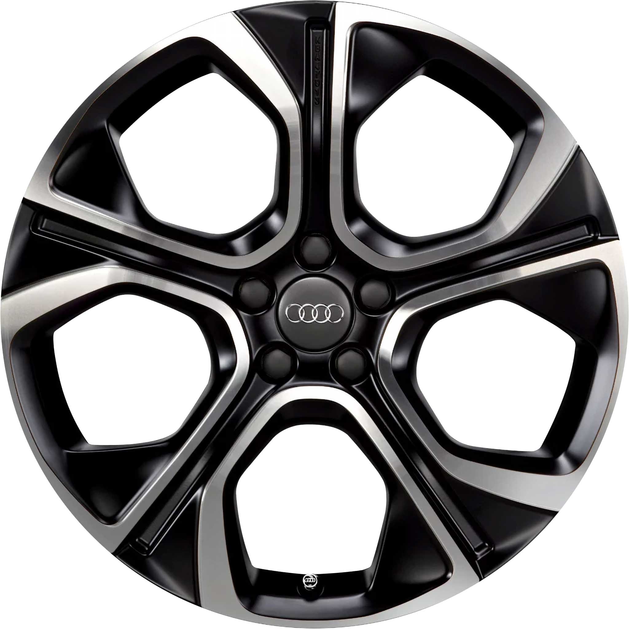 Audi 5 Arm Polygon [A1 8X] Matt Black Alloy Wheel Product Image #1