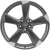 Audi 5 Rotor Spoke [R8 42] Titanium Grey Wheel Img 1