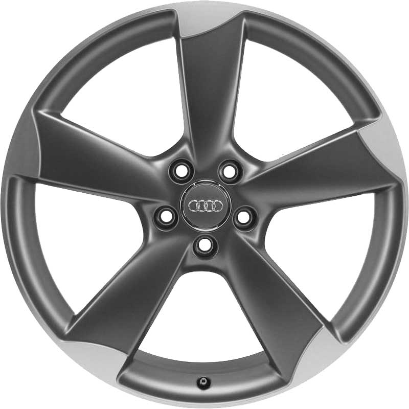 Audi 5 Rotor Spoke [R8 42] Titanium Grey Alloy Wheel Product Image #1