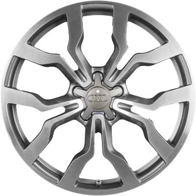 Audi 10 Y Spoke [R8 42] Anthracite with Diamond Cut Alloy Wheel Product Image #1