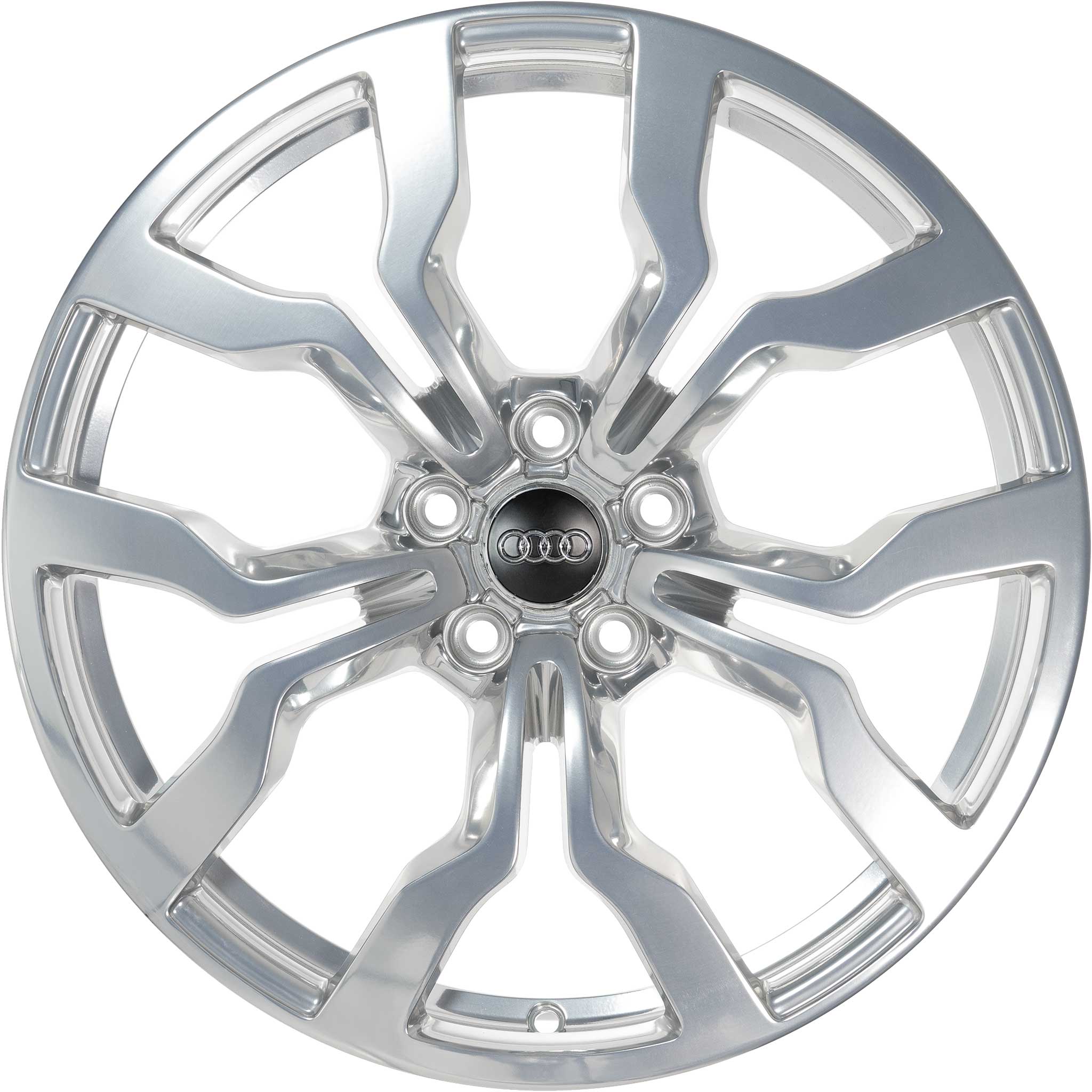 Audi 10 Y Spoke [R8 42] High Gloss Polished Alloy Wheel Product Image #1