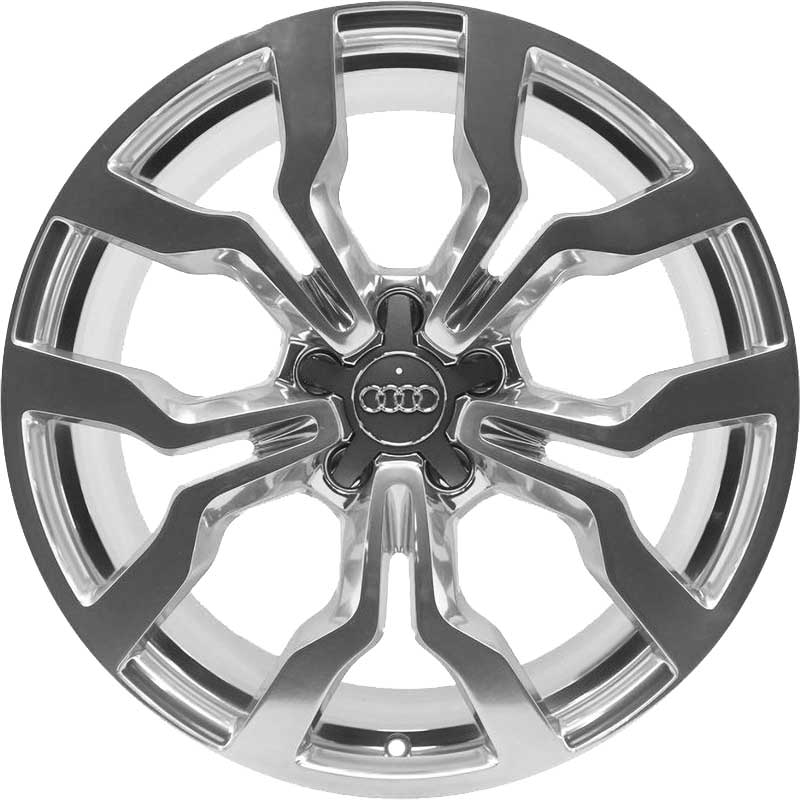 Audi 10 Y Spoke [R8 42] High Gloss Polished Alloy Wheel Product Image #1