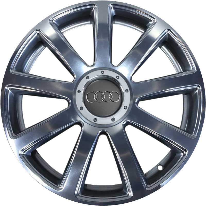 Audi 9 Spoke [A8 4E] High Gloss Polished Alloy Wheel Product Image #1