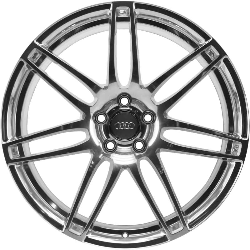 Audi 7 Double Spoke [A8 4E] High Gloss Polished Alloy Wheel Product Image #1