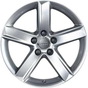 Audi 5 Spoke [A6 4F] Diamond Silver Alloy Wheel for Audi A4 & S4 B7 (8H) - Sizes 16in