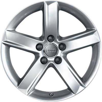 Audi 5 Spoke [A6 4F] Diamond Silver Alloy Wheel Product Image #1